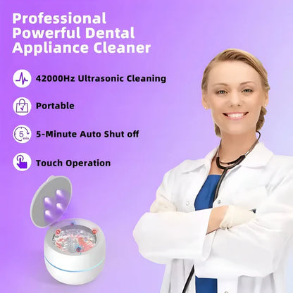 Denture ultrasonic and ultraviolet cleaning machine