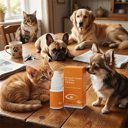 🐾 Pet Antibacterial Eye Drops – Gentle Eye Care & Tear Stain Cleaner for Cats & Dogs