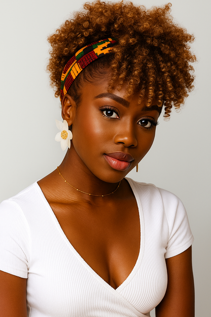 African fluffy curly hairband wig